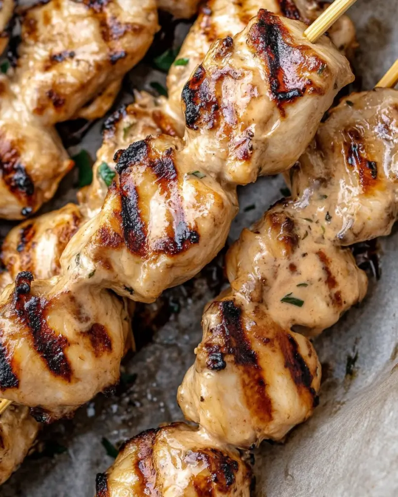 Bang Bang Chicken Skewers