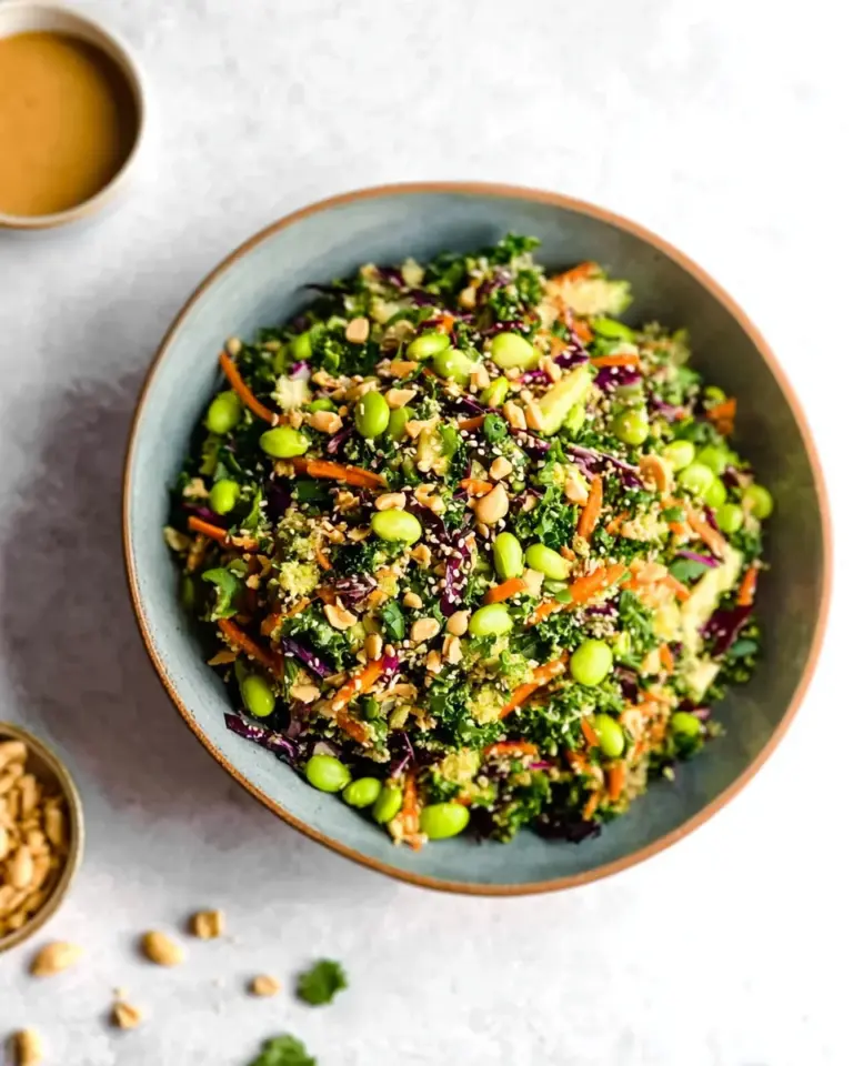 Asian Edamame Peanut Crunch Salad