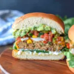 Jalapeño Pepper Jack Chicken Burger