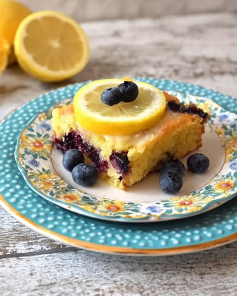 Lemon Blueberry Sheet Cake