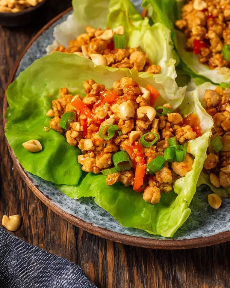 Asian Chicken Lettuce Wraps