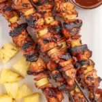 BBQ CHICKEN BACON PINEAPPLE KABOBS