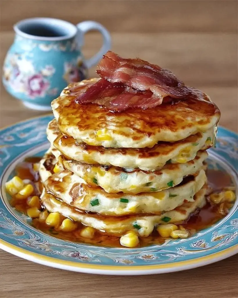 Bacon and Corn Griddle Cakes