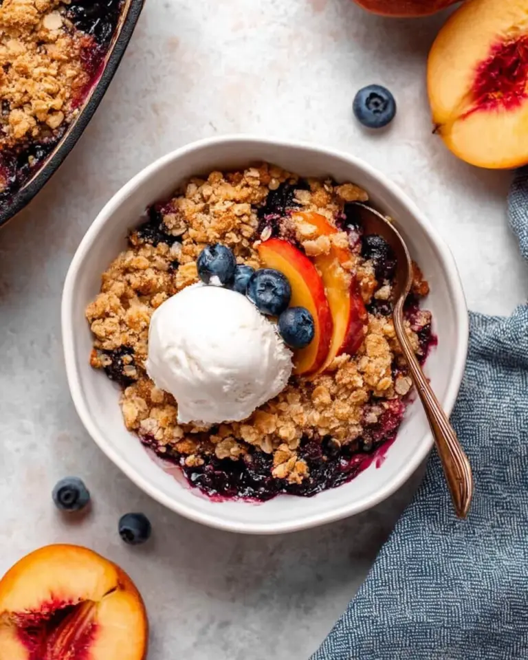 Blueberry Peach Crumble