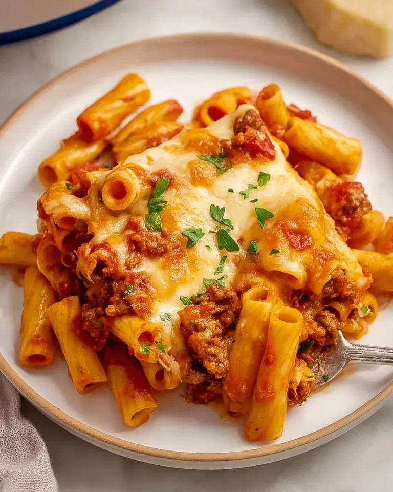 Italian Sausage Baked Ziti