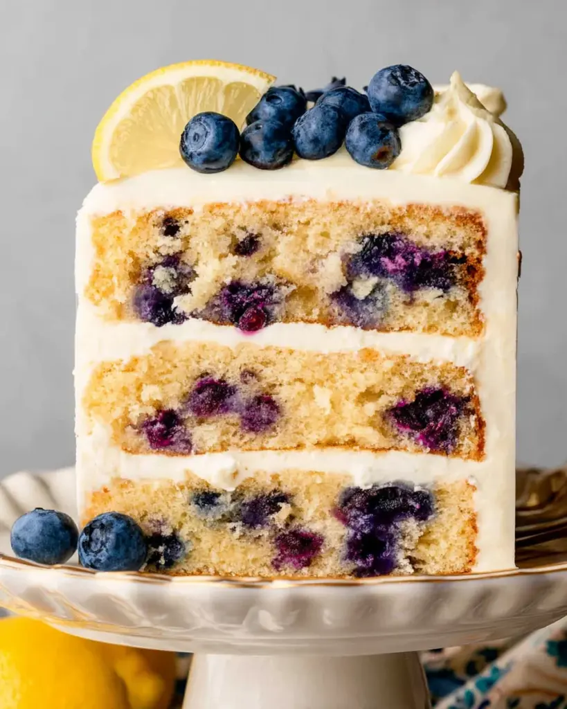 Lemon Blueberry Layer Cake