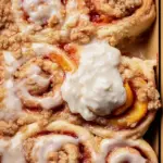 Peach Cobbler Cinnamon Rolls