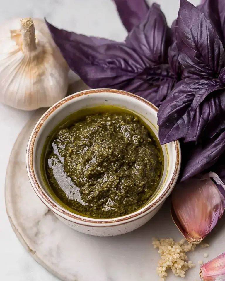 Purple Basil Pesto