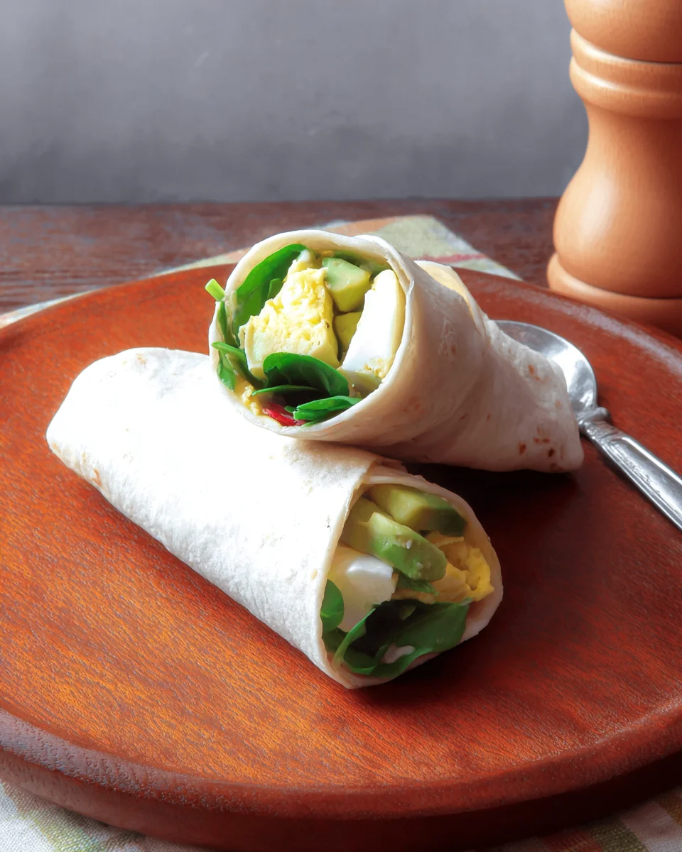 Spinach Avocado Egg Wraps
