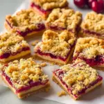 Tart Cherry Cheesecake Crumb Bars