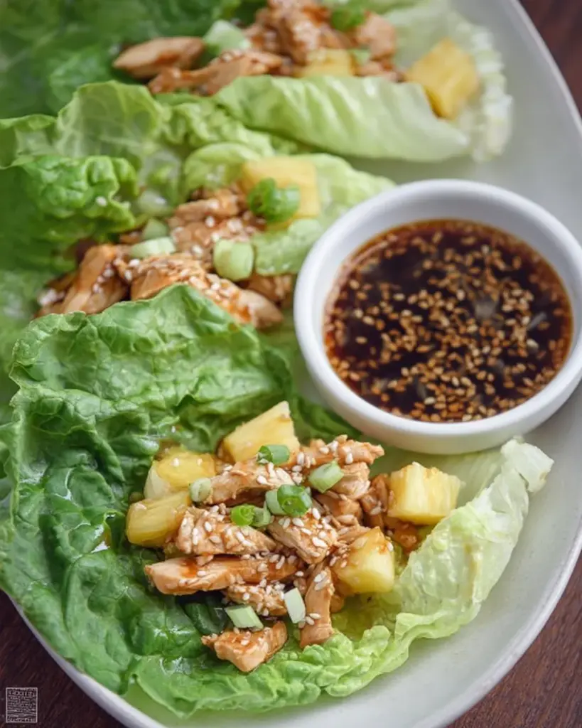 Teriyaki Chicken Lettuce Wraps