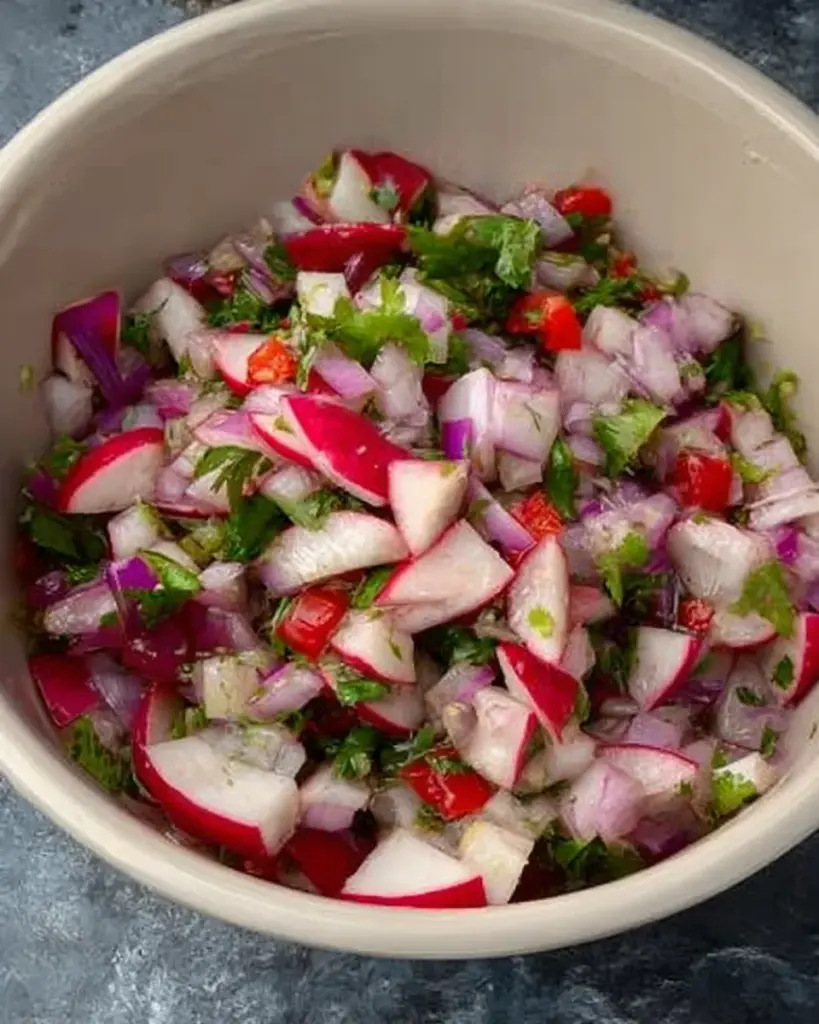 radish pico de gallo