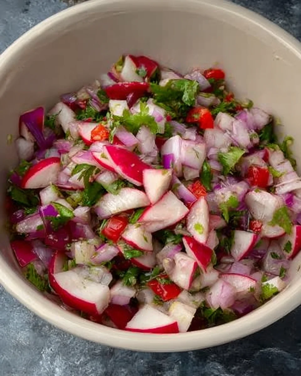 radish pico de gallo