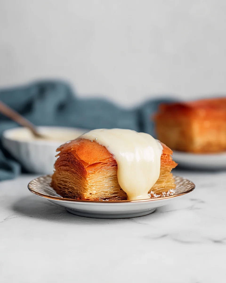 Apple Mille Feuille with Vanilla Custard (gluten-free)