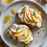 Apple and Honey Burrata Toast