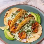 Cilantro Lime Shrimp Tacos with Creamy Slaw
