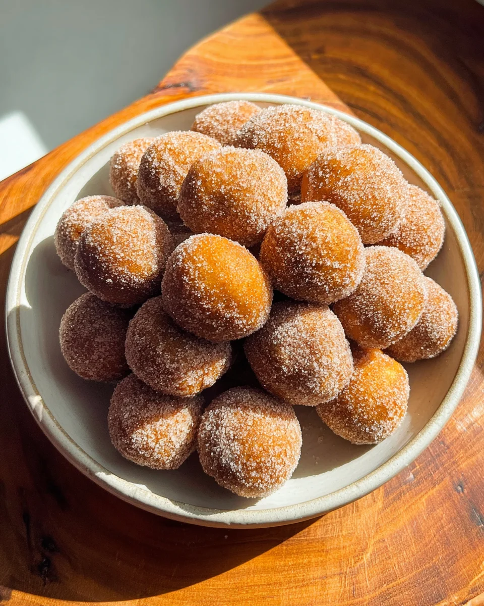 Cinnamon Sugar Pumpkin Donut Holes