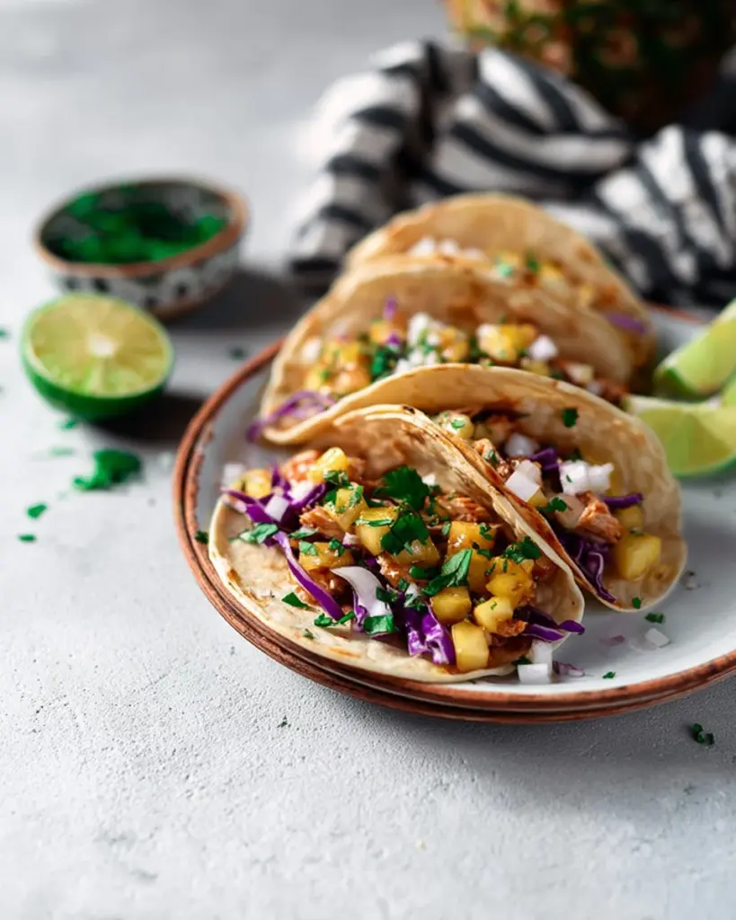 Hawaiian Huli Huli Chicken Tacos