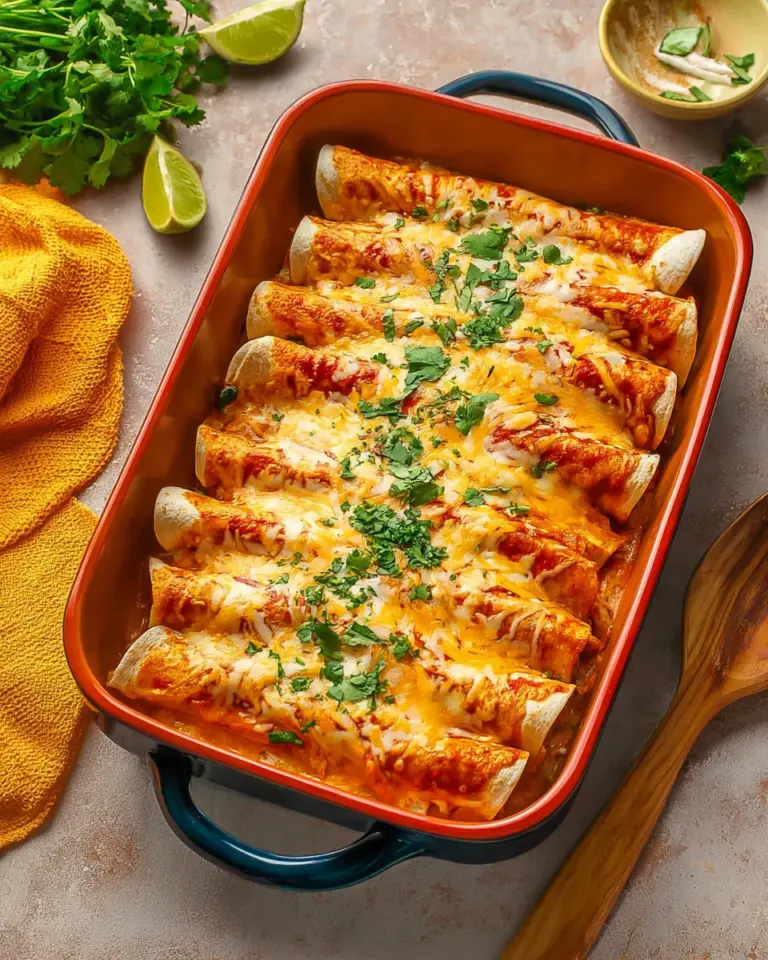 High Protein Creamy Chilli Chicken Enchiladas
