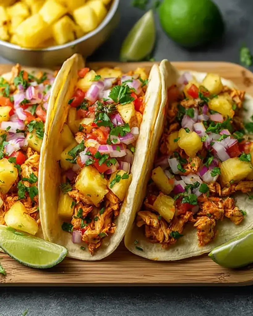 Pineapple Chicken Tacos