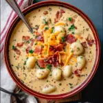 Bacon Cheddar Gnocchi Soup
