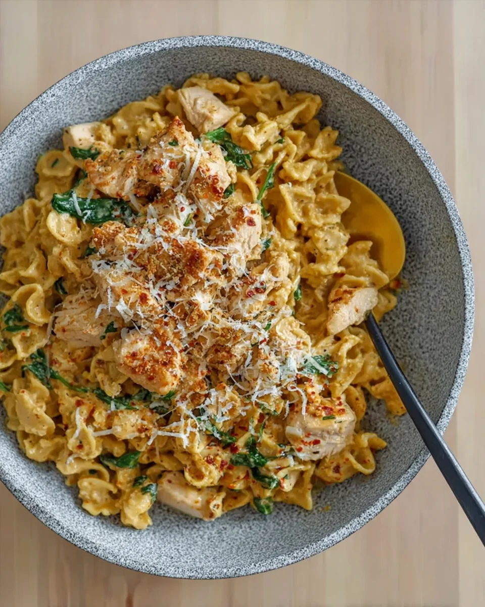 Creamy Parmesan Chicken Pasta