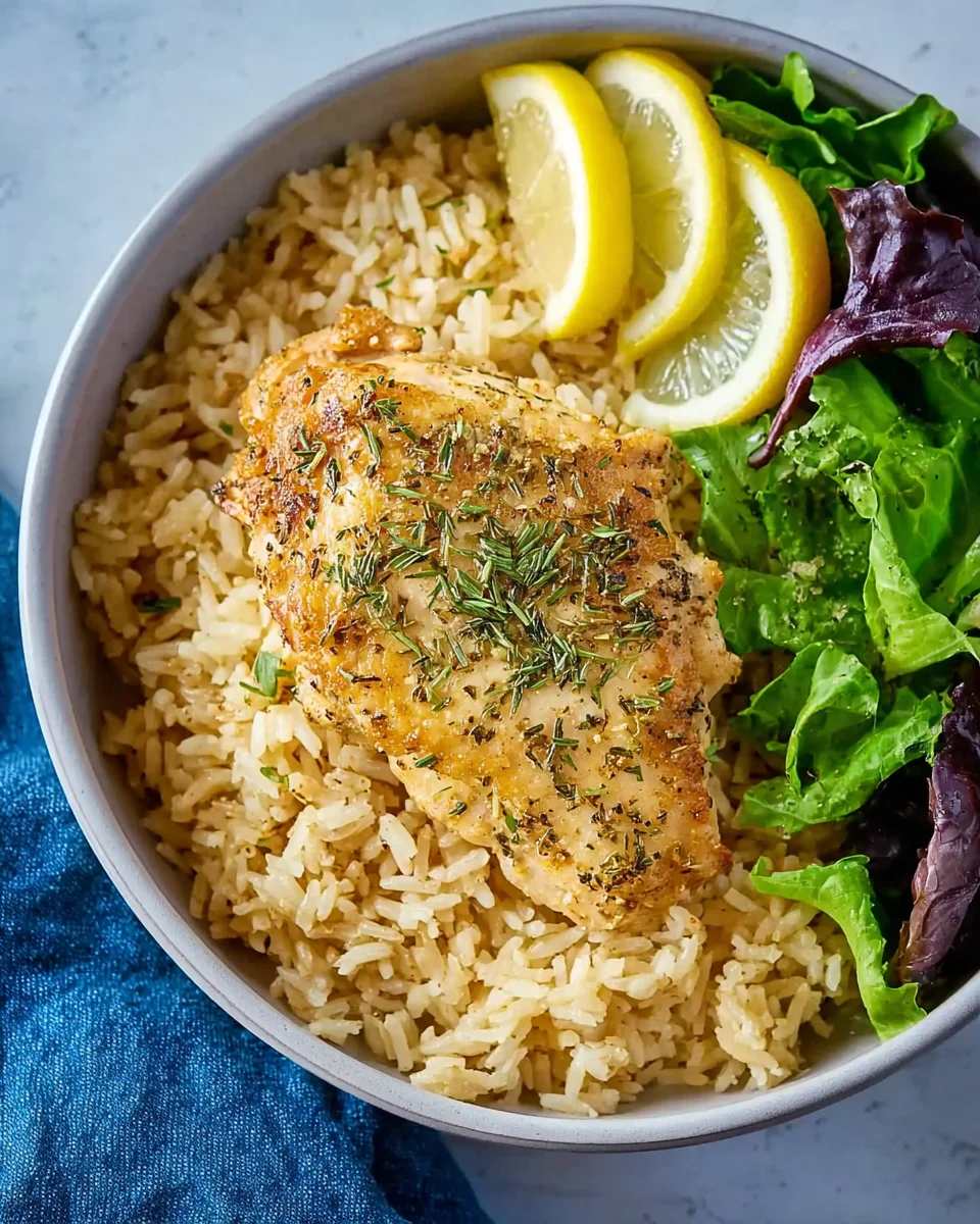 One-pan Lemon Herb Chicken Rice