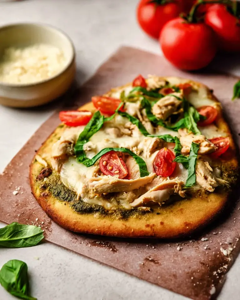 Pesto Chicken Flatbread