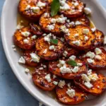 Sweet Potato Rounds with Honey & Feta Crumble