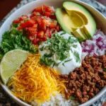 Taco rice bowl