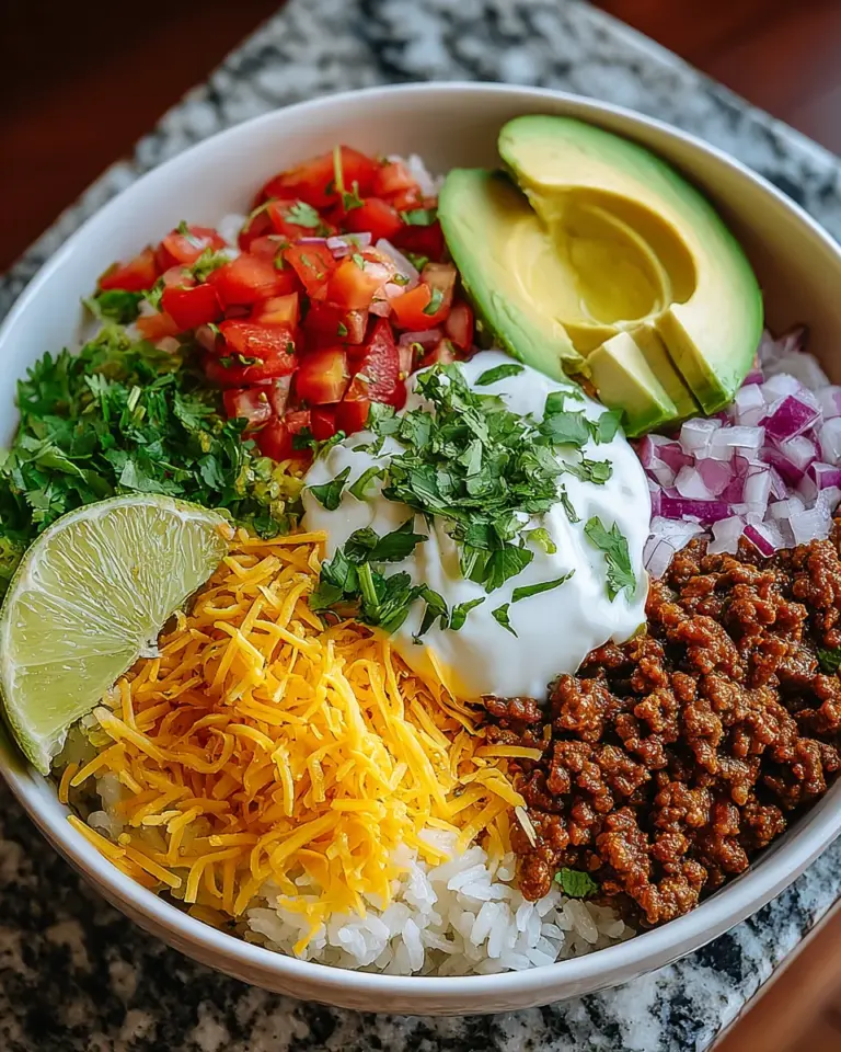 Taco rice bowl