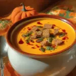 Autumn-Spiced Roasted Pumpkin Soup