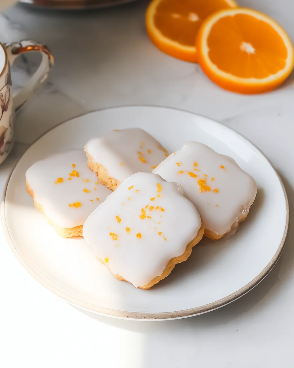 Cardamom Shortbread Cookies with Orange Glaze Recipe