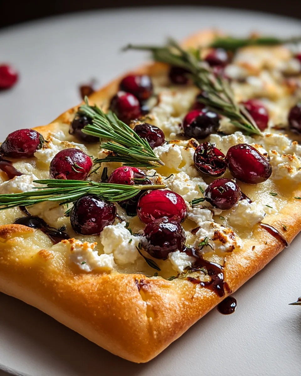 Cranberry Goat Cheese Flatbread