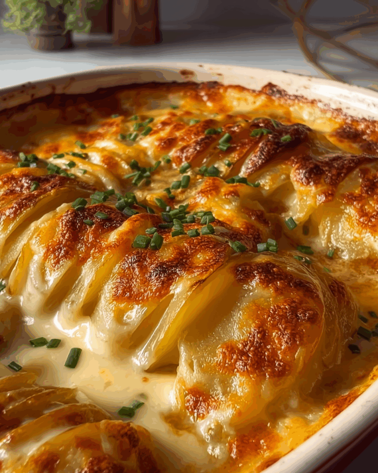 Dad’s Creamy & Cheesy Au Gratin Potatoes