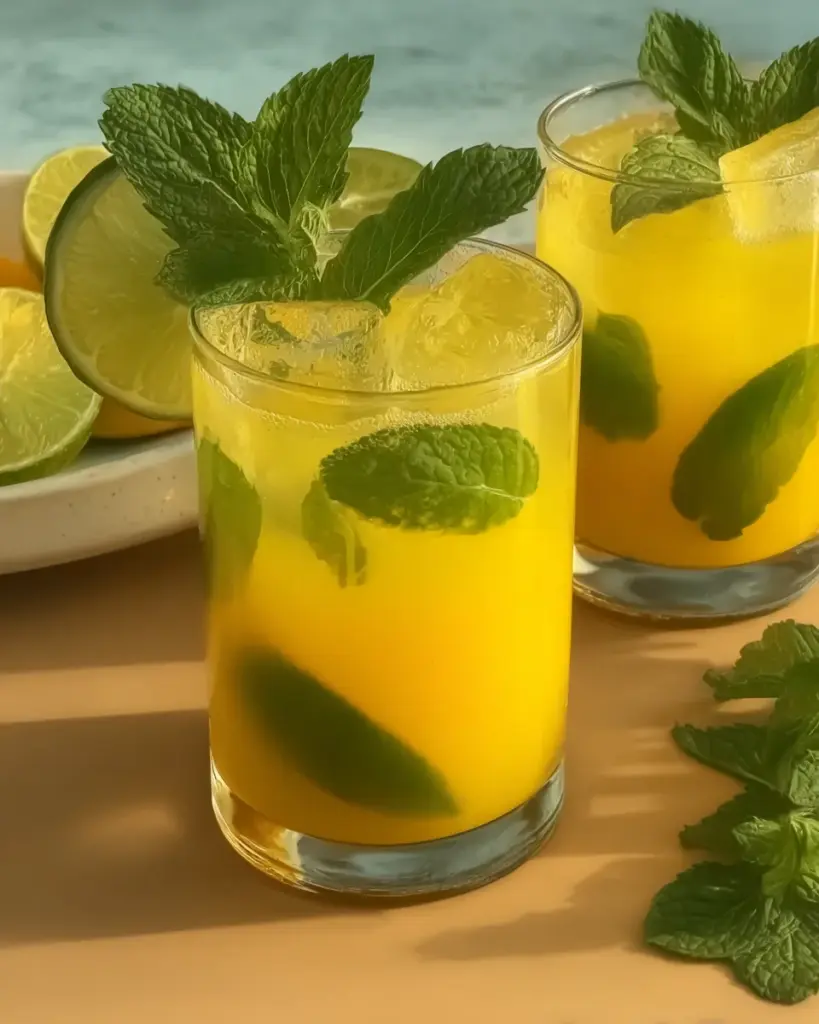 Mango Mint Mojito Mocktail
