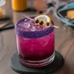 Purple People Eater Halloween Cocktail