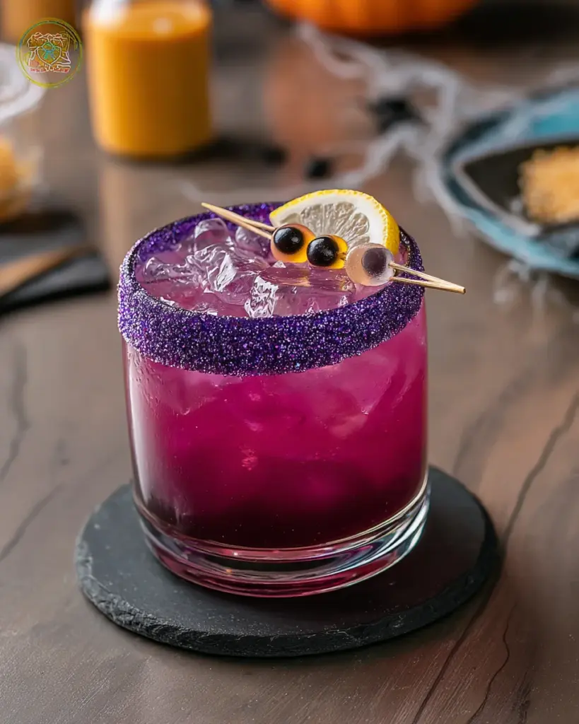 Purple People Eater Halloween Cocktail