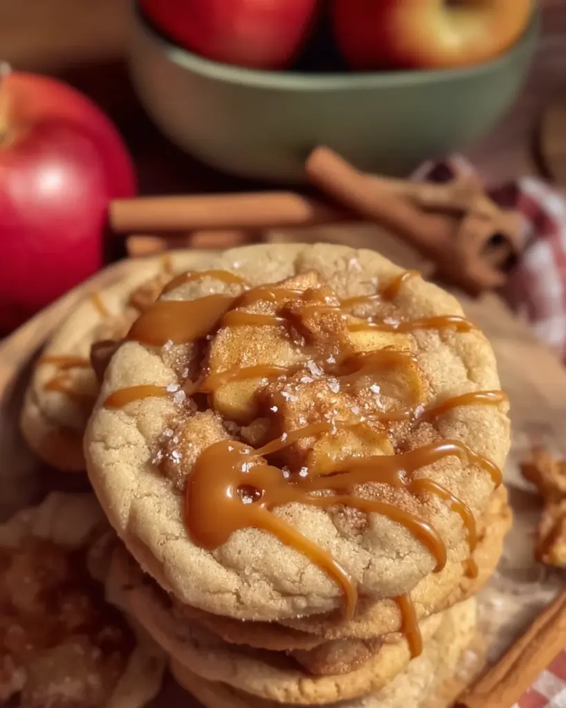 Salted Caramel Apple Pie Cookies