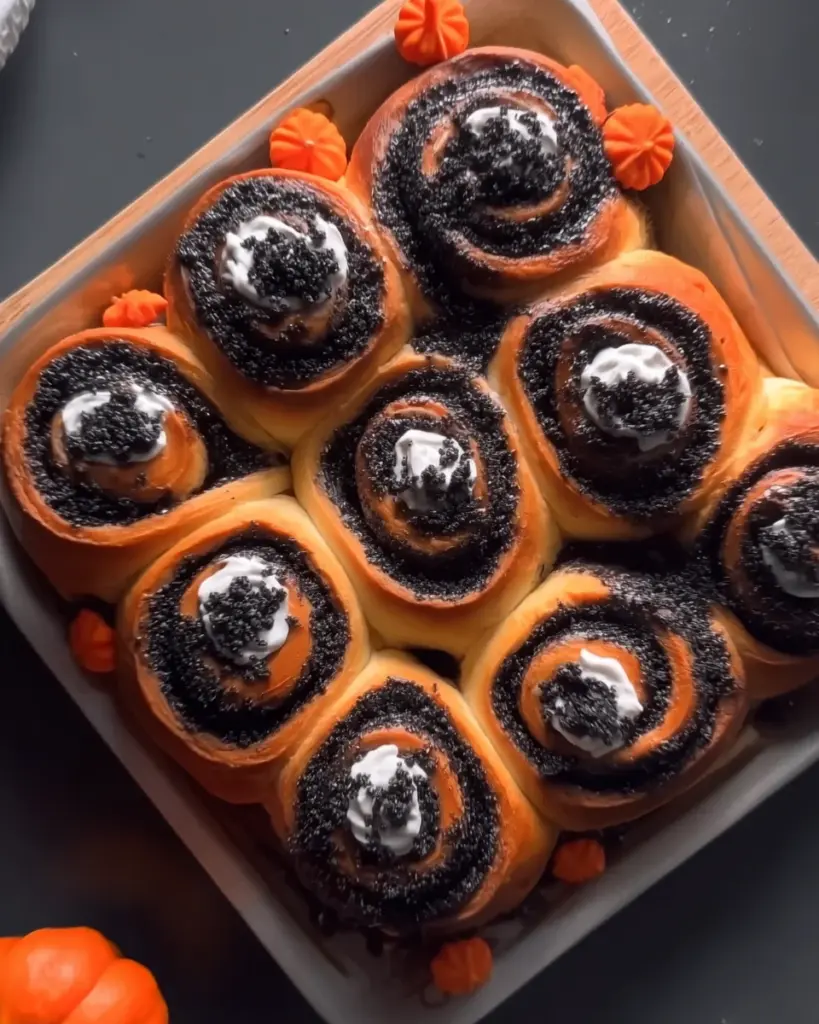 Spooky Cinnamon Rolls