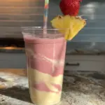 Strawberry pina colada smoothie