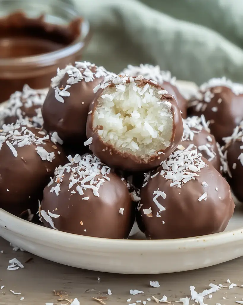 3 Ingredient Coconut Truffles