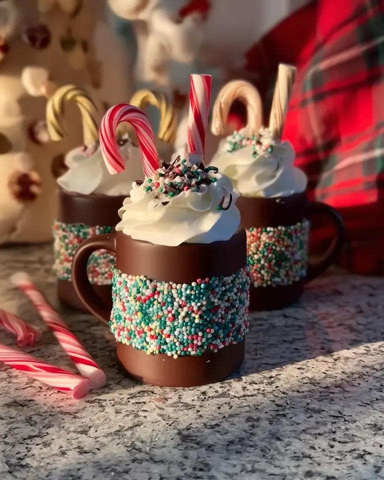 Christmas Chocolate Hot Cups