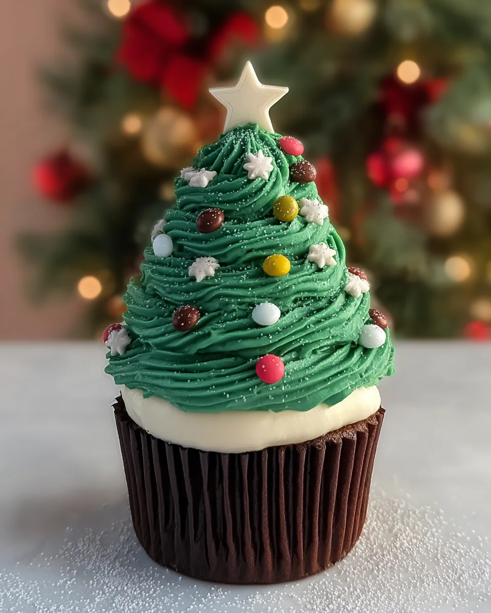 Christmas Tree Cupcakes
