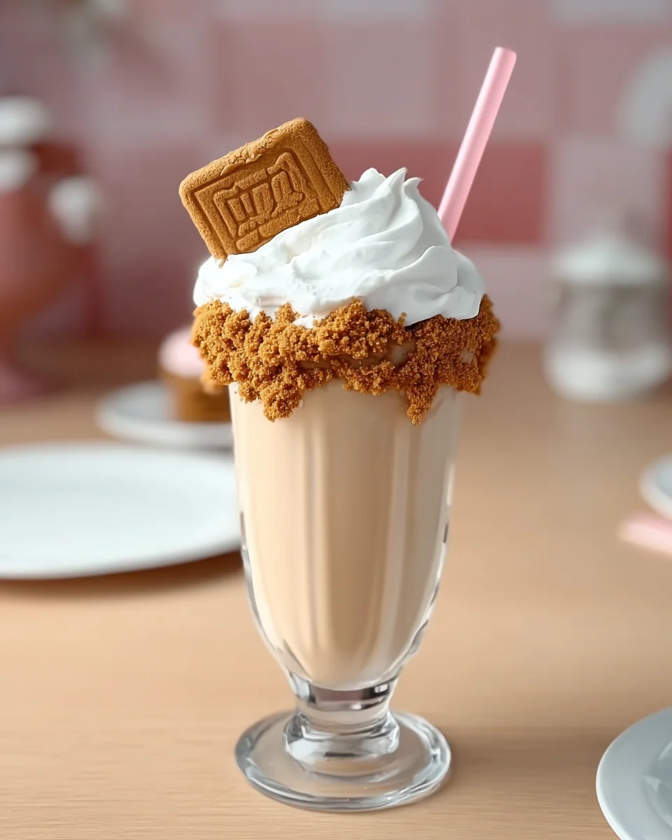 Creamy Biscoff Cookie Butter Milkshake