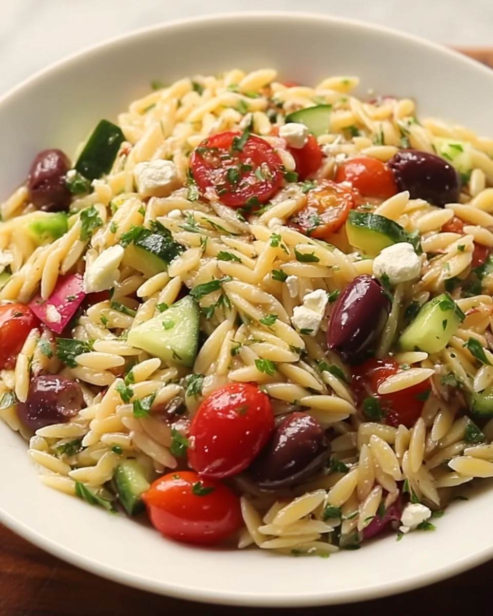 Greek Orzo Pasta Salad