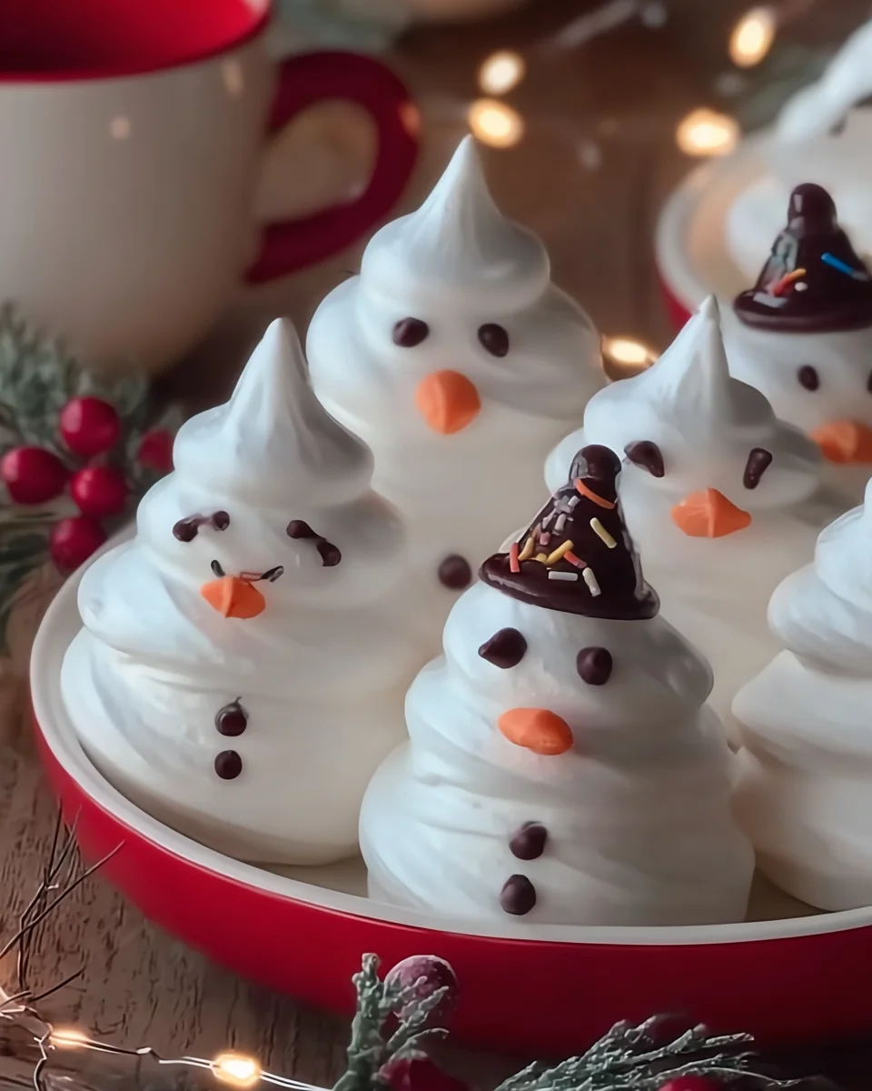Meringue Snowmen Cookies