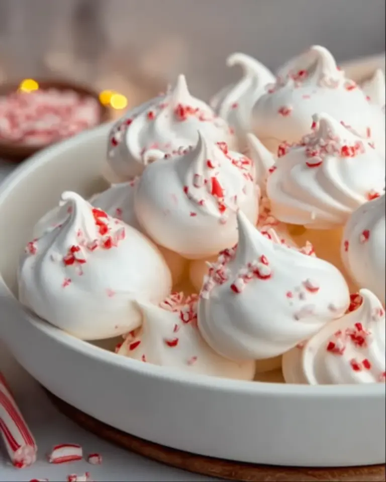 Peppermint Meringues