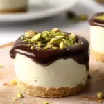 Pistachio and Coffee Mini Cheesecakes