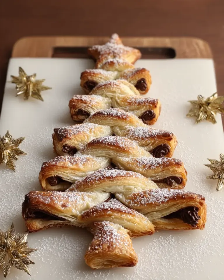 Puff Pastry Nutella Christmas Tree